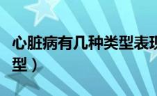 心脏病有几种类型表现症状（心脏病有几种类型）