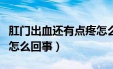 肛门出血还有点疼怎么回事（肛门出血有点痛怎么回事）