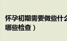 怀孕初期需要做些什么检查（怀孕初期需要做哪些检查）