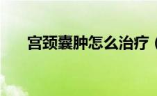宫颈囊肿怎么治疗（宫颈囊肿怎么治）