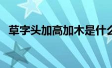 草字头加高加木是什么字（汉字藁怎么读）