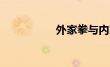 外家拳与内家拳(外家)