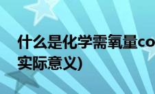 什么是化学需氧量cod(化学需氧量(COD)的实际意义)