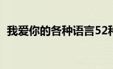 我爱你的各种语言52种(我爱你的各种语言)