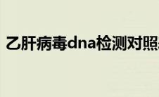 乙肝病毒dna检测对照表(乙肝病毒dna检测)