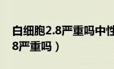 白细胞2.8严重吗中性粒细胞1.31（白细胞2.8严重吗）