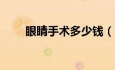 眼睛手术多少钱（眼睛手术要多久）