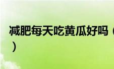 减肥每天吃黄瓜好吗（每天吃黄瓜可以减肥吗）