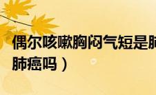 偶尔咳嗽胸闷气短是肺癌吗（胸闷气短咳嗽是肺癌吗）