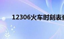 12306火车时刻表查询(123063官网)