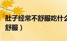 肚子经常不舒服吃什么可以调理（肚子经常不舒服）