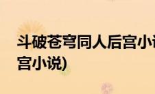 斗破苍穹同人后宫小说推荐(斗破苍穹同人后宫小说)