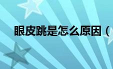 眼皮跳是怎么原因（眼皮跳的常见原因）