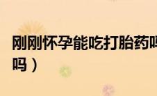 刚刚怀孕能吃打胎药吗（刚怀孕可以吃药打胎吗）