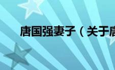 唐国强妻子（关于唐国强妻子的介绍）