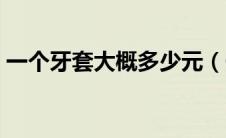 一个牙套大概多少元（一个牙套大概多少钱）