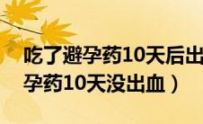 吃了避孕药10天后出血还会怀孕吗（吃了避孕药10天没出血）