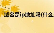 域名是ip地址吗(什么是域名什么是ip地址)