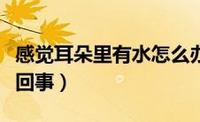 感觉耳朵里有水怎么办（感觉耳朵里有水怎么回事）