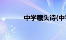 中学藏头诗(中考必胜藏头诗)