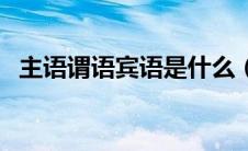 主语谓语宾语是什么（主语谓语宾语是啥）