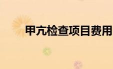 甲亢检查项目费用（甲亢检查项目）