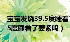 宝宝发烧39.5度睡着了就头烫（宝宝发烧39.5度睡着了要紧吗）