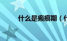 什么是瘢痕期（什么是瘢痕组织）