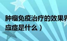 肿瘤免疫治疗的效果界定（肿瘤免疫治疗的适应症是什么）