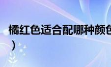 橘红色适合配哪种颜色（橘红色搭配什么颜色）