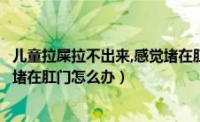 儿童拉屎拉不出来,感觉堵在肛门怎么办（拉屎拉不出来感觉堵在肛门怎么办）