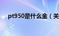 pt950是什么金（关于pt950金的介绍）