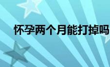 怀孕两个月能打掉吗（两个月能打掉吗）