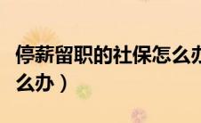 停薪留职的社保怎么办（停薪留职期间社保怎么办）