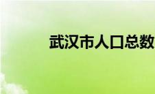 武汉市人口总数（武汉市人口）