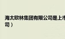 海太欧林集团有限公司是上市公司吗（海太欧林集团有限公司）