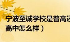 宁波至诚学校是普高还是职高（宁波至诚学校高中怎么样）