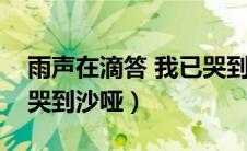 雨声在滴答 我已哭到沙哑（雨声在滴答我已哭到沙哑）