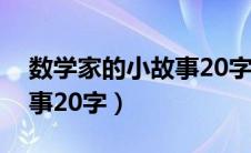 数学家的小故事20字怎么写（数学家的小故事20字）