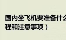 国内坐飞机要准备什么东西（国内坐飞机的流程和注意事项）