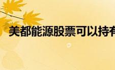 美都能源股票可以持有吗（美都能源股票）