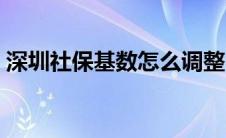 深圳社保基数怎么调整（社保基数怎么调整）
