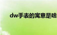 dw手表的寓意是啥（dw手表的寓意）