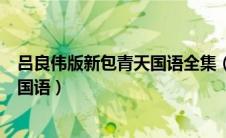 吕良伟版新包青天国语全集（新包青天95版(吕良伟金超群)国语）