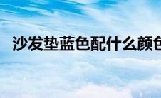 沙发垫蓝色配什么颜色（蓝色配什么颜色）