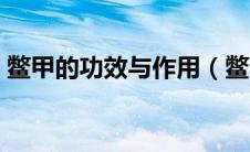 鳖甲的功效与作用（鳖甲煎丸的功效与作用）