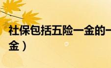 社保包括五险一金的一金吗（社保包括五险一金）