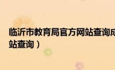 临沂市教育局官方网站查询成绩时间（临沂市教育局官方网站查询）