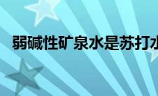 弱碱性矿泉水是苏打水吗（弱碱性矿泉水）