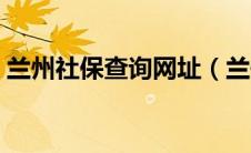 兰州社保查询网址（兰州市社保局个人查询）